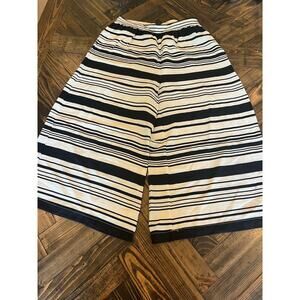 Cottage Core Wide Leg Pant Women Medium Lagenlook Boho Hippie Crop Beach Cruise